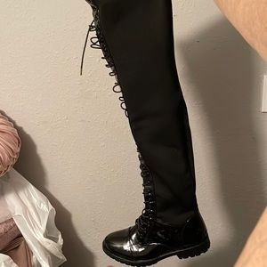 Azelia Wang over the knee boot : FLAVOR